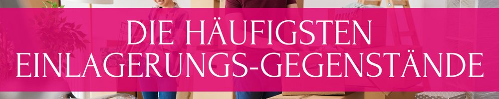 Die häufigsten Einlagerungs-Gegenstände